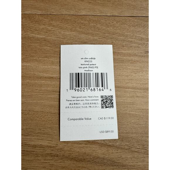 NWT! Kate Spade Madison Small Slim Card Holder in tutu pink - Picture 9 of 10